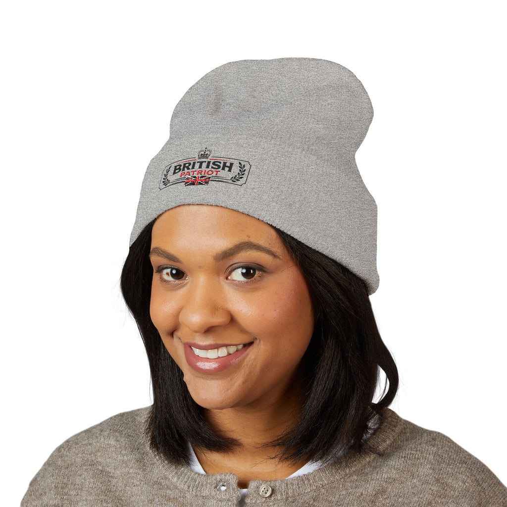 British Patriot Embroidered Cuffed Beanie