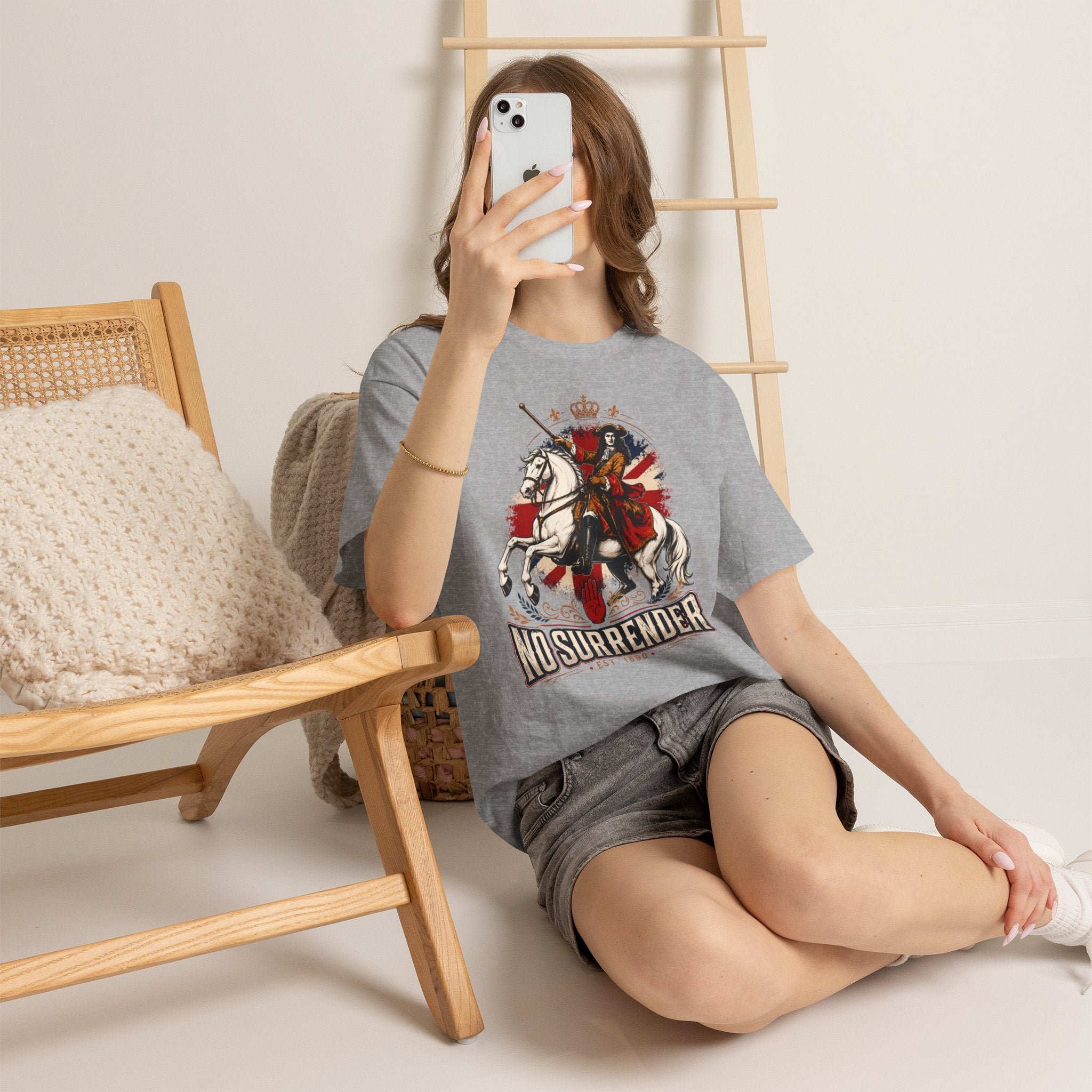 No Surrender T-Shirt — Bold British Graphic Tee
