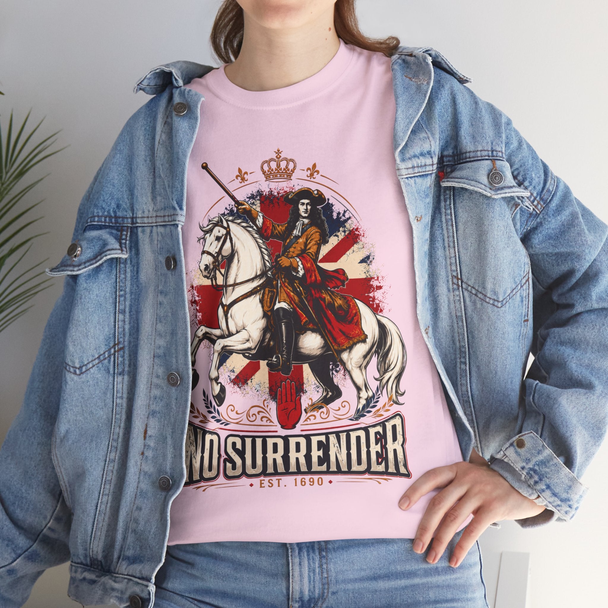No Surrender T-Shirt — Bold British Graphic Tee
