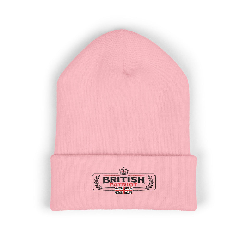 British Patriot Embroidered Cuffed Beanie