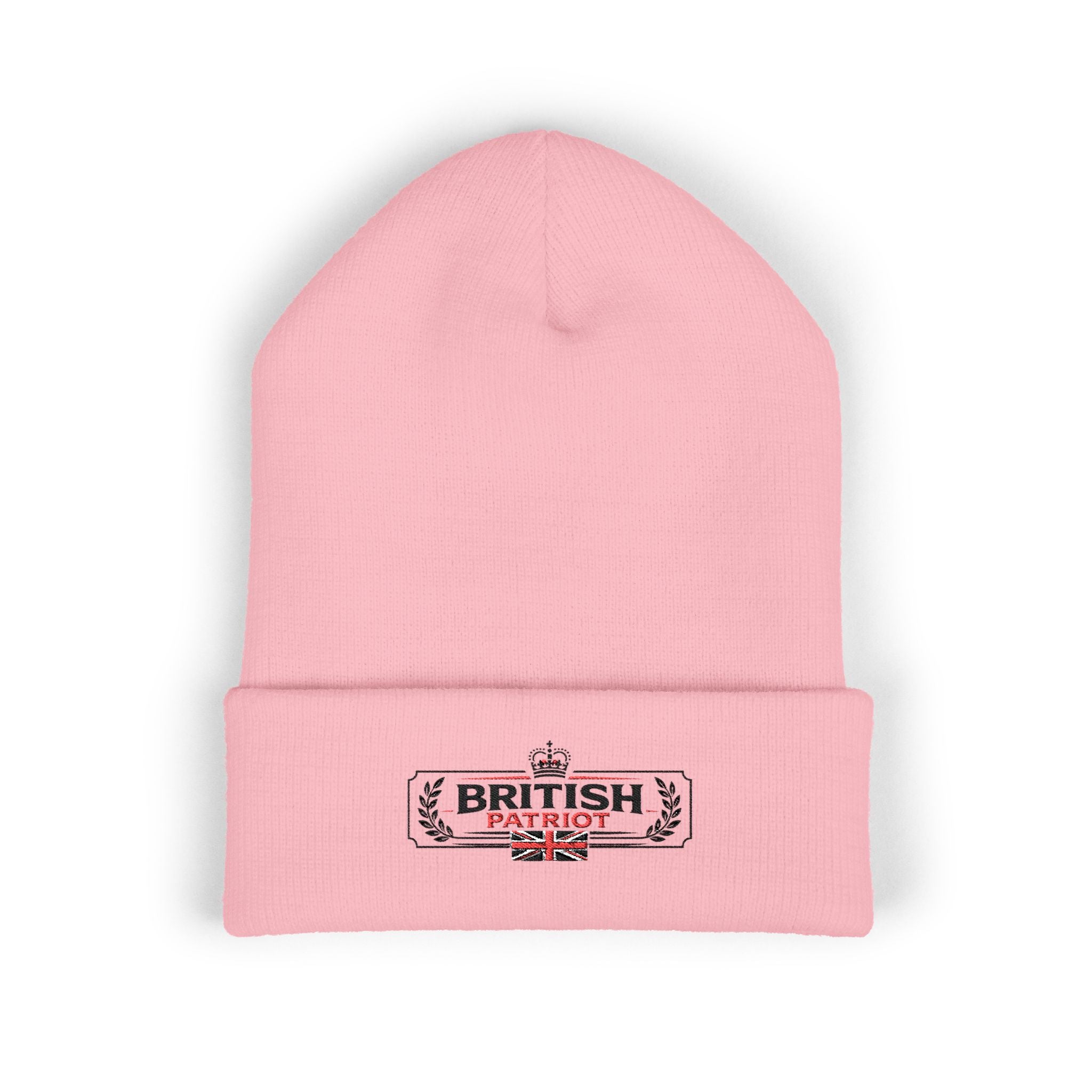 British Patriot Embroidered Cuffed Beanie