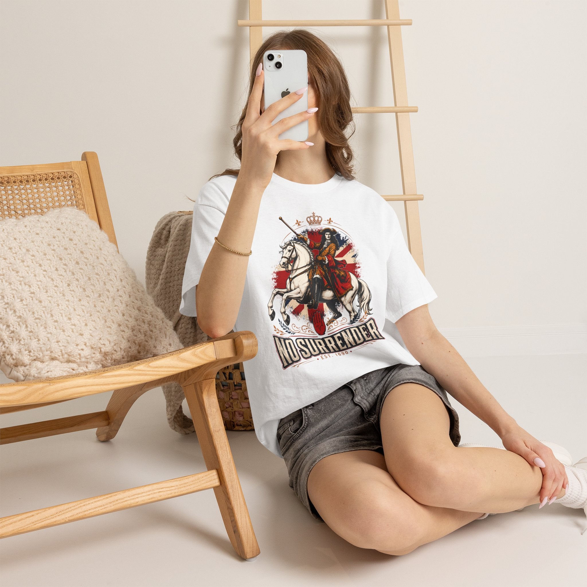 No Surrender T-Shirt — Bold British Graphic Tee